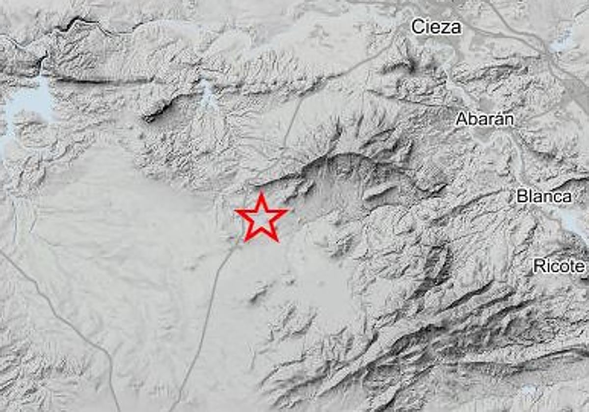 Registrado un terremoto de magnitud 2,2 al suroeste de Abarán