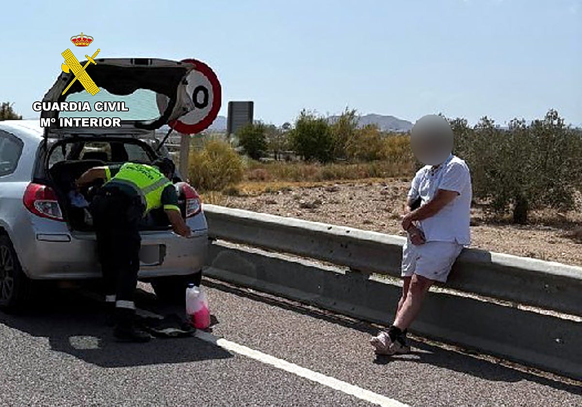 Detienen a un conductor que transportaba 348 gramos de cocaína en la A-7, en Puerto Lumbreras