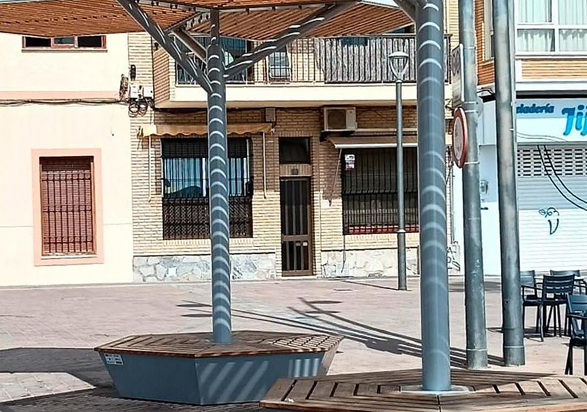 Las nuevas pérgolas.