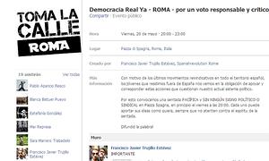 Foto de uno de los eventos de  las convocatorias en otras capitales europeas. /Facebook