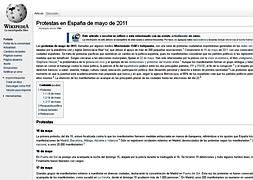 La Wikipedia recoge ya las protestas