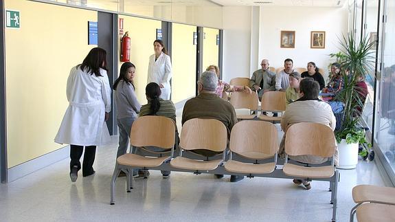 Sala de espera de un centro de salud en Valencia. 