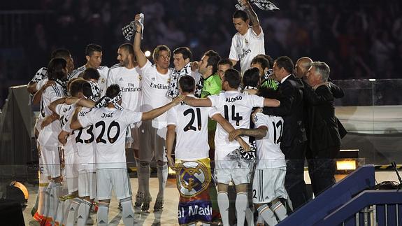 Celebración del Real Madrid en la Cibeles. 