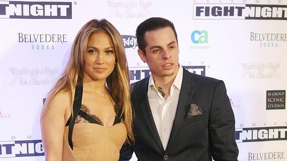 Jennifer Lopez y Casper Smart. 