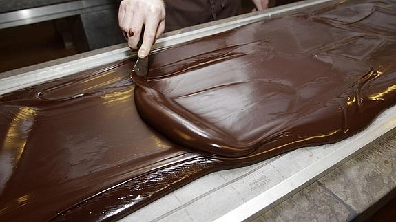El chocolate se funde a los 34 grados centigrados