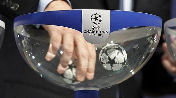 Imagen de un sorteo anterior de la Champions League. 
