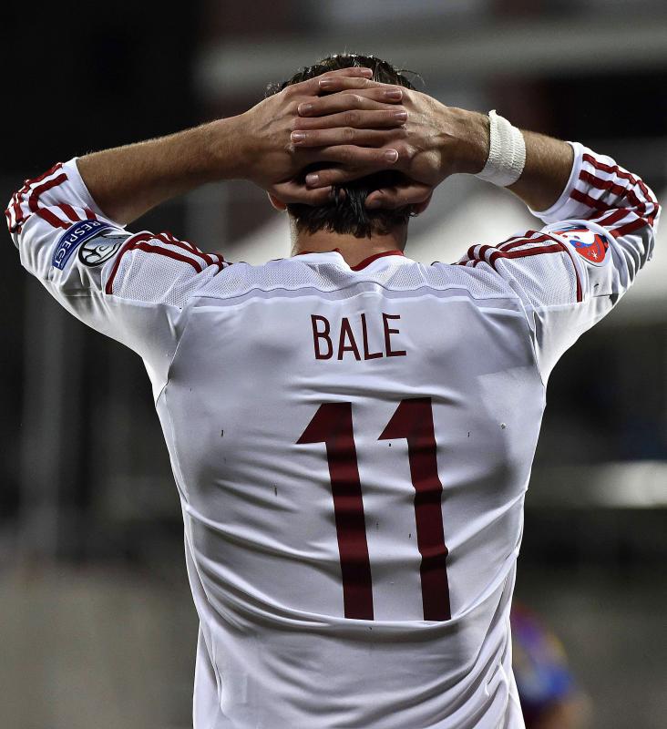 Gareth Bale, con la selección galesa, la noche del martes. 