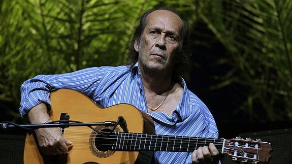 Paco de Lucía, en un concierto. 