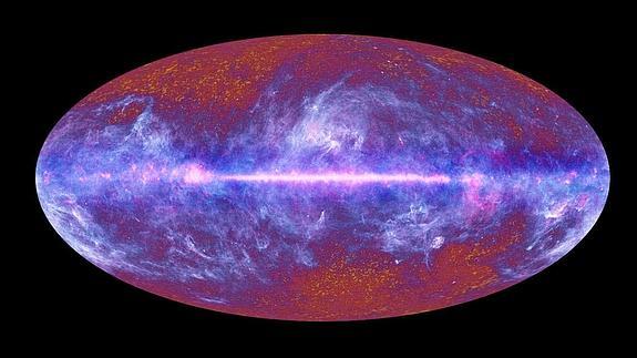 Un mapa de la radiación del Big Bang.