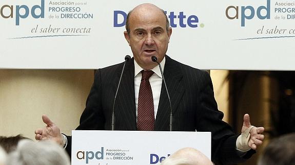 El ministro de Economía y Competitividad, Luis de Guindos 