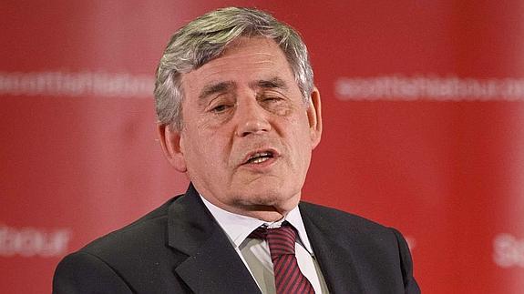 El político laborista británico Gordon Brown.