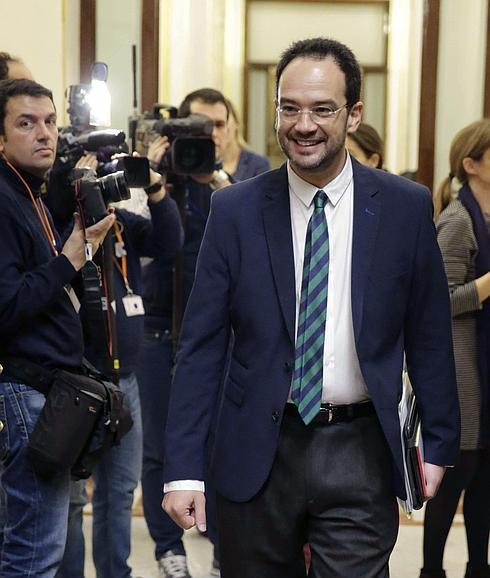 El portavoz socialista en el Congreso, Antonio Hernando. 