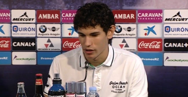 Jesús Vallejo, durante la rueda de prensa. 