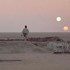 El conocido planeta de 'Stars Wars' con dos soles.
