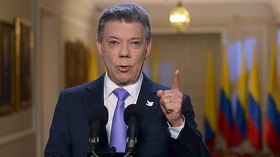 El presidente de Colombia, Juan Manuel Santos. 