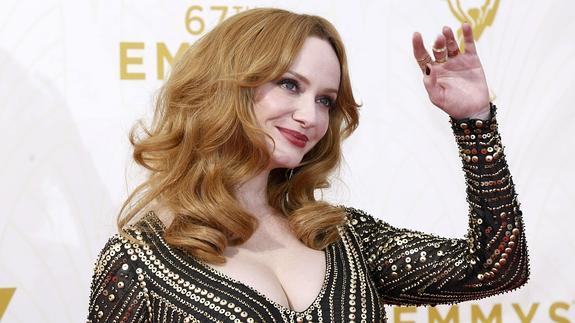 La actriz de 'Mad Men', Christina Hendricks.  