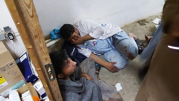 Dos heridos en el hospital de MSF atacado. 