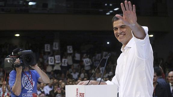 Pedro Sánchez, en Madrid. 