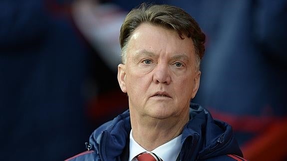 Van Gaal en un partido reciente de su equipo. 