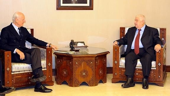 Staffan de Misturan y Walid al Mualem.