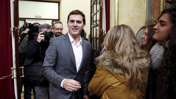 Albert Rivera, en el Congreso. 