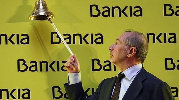 Rato, el día de la salida a Bolsa de Bankia. 