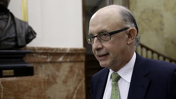 El ministro de Hacienda en funciones, Cristóbal Montoro.