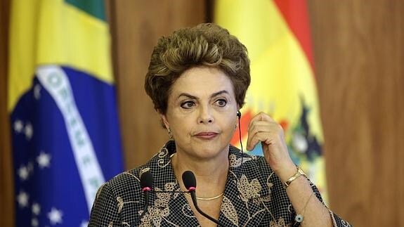 Dilma Rousseff, durante un acto. 