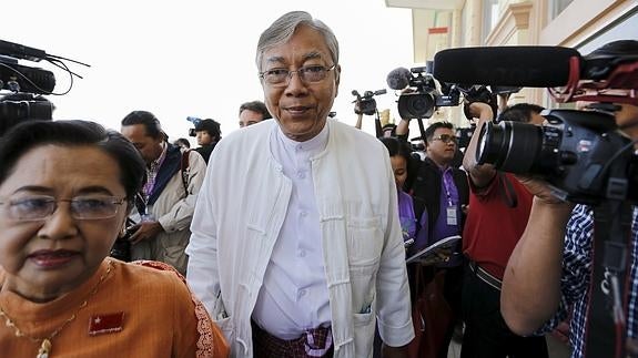 El presidente de Birmania, Htin Kyaw.