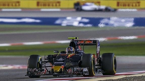 Sainz, durante la carrera. 