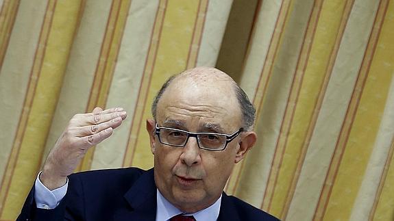 El ministro de Hacienda en funciones, Cristóbal Montoro. 