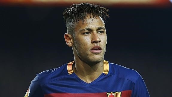 Neymar, durante un partido. 