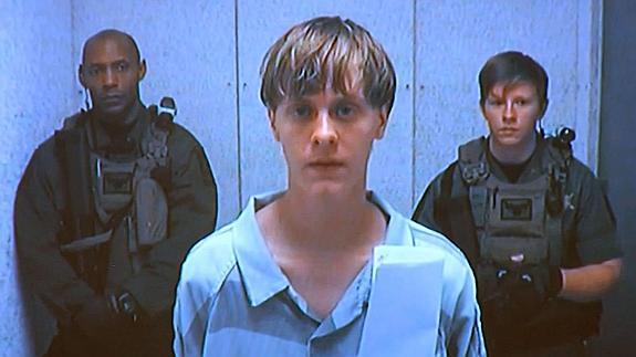 Dylann Roof, autor de la masacre en una iglesia de Charleston, en Carolina del Sur.