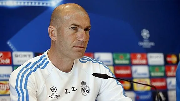 Zidane, durante una rueda de prensa. 