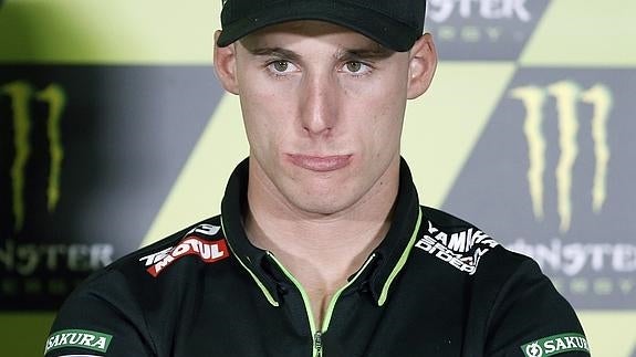 Pol Espargaró, en la rueda de prensa previa al GP de Cataluña. 