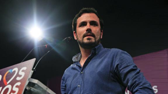 El coordinador general de IU y candidato de Unidos Podemos, Alberto Garzón.