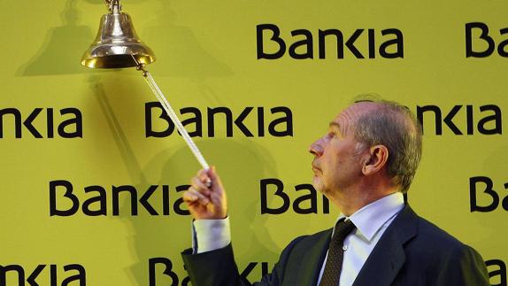 Rodrigo Rato, durante la salida a Bolsa de Bankia.