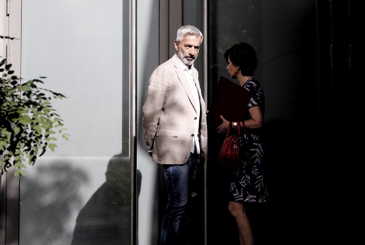 Imanol Arias, a su salida de la Audiencia Nacional. 