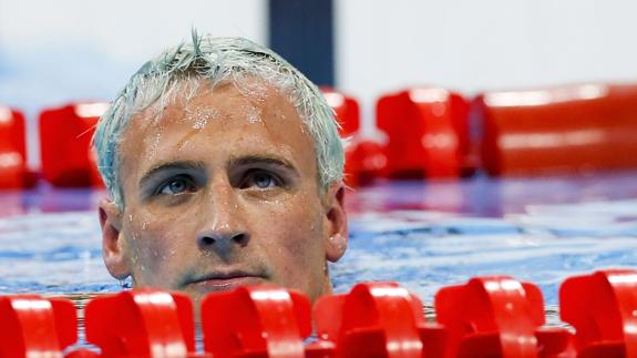 Lochte, en la piscina. 