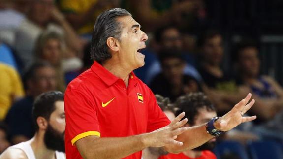 Sergio Scariolo, seleccionador español de baloncesto. 