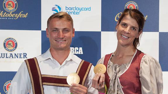 Ruth Beitia y Marcus Cooper Walz, padrinos de la Oktoberfest Madrid. 