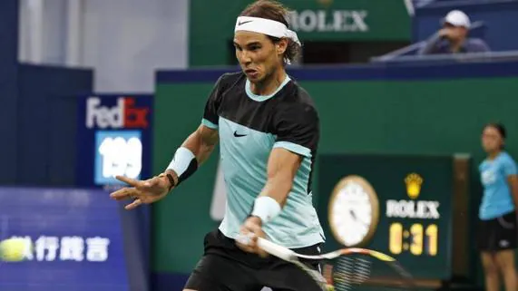 Rafa Nadal, en el torneo de Shanghái. 