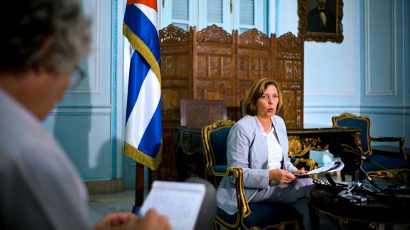 Josefina Vidal, directora para EE UU de la Cancillería cubana.