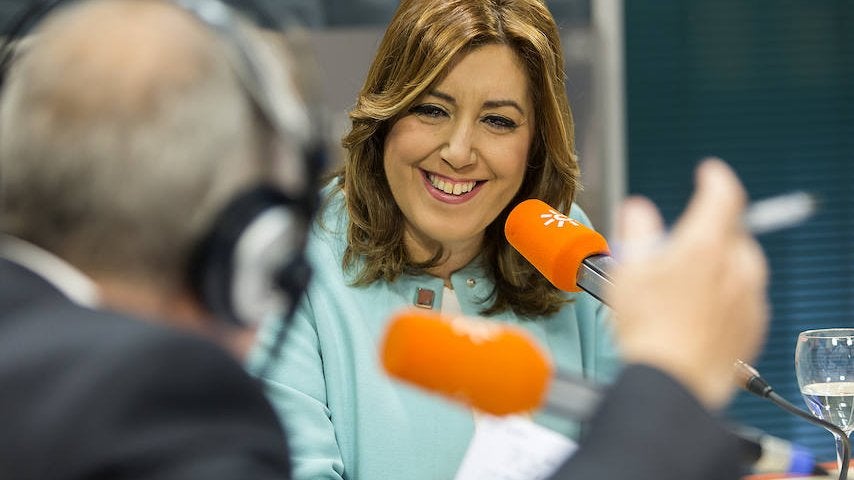 La presidenta andaluza, Susana Díaz. Canal Sur radio