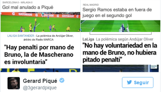 El tuit de la polémica de Piqué. 