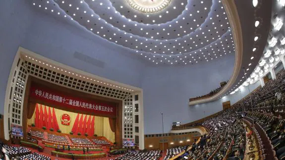 Vista del Parlamento chino.