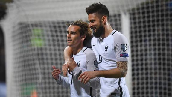 Griezmann y Giroud. 