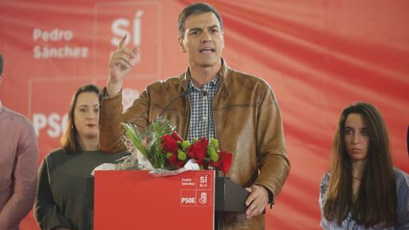 Pedro Sánchez, en Gijón.