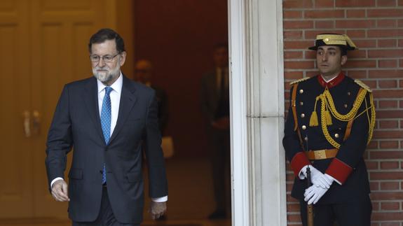 Mariano Rajoy, en Moncloa.