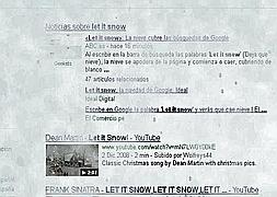 Captura de Google, se viste de nieve por Navidad :: Google